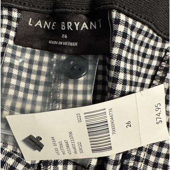 Lane Bryant Capri Women’s Plus Size 26 Four Season Slim Mid- Rise Gingham NEW - Picture 10 of 13